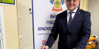 Глава муниципального образования Успенский район Геннадий Клавдиевич Бахилин проголосовал на выборах Губернатора Краснодарского края - Успенский район